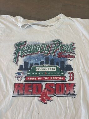 47 Brand White Fenway Park T-shirt with Black Logo